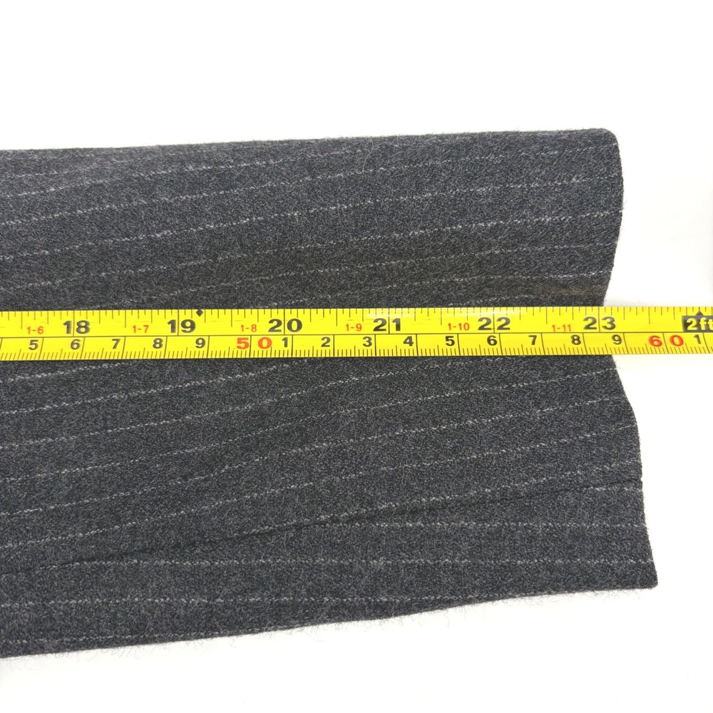 Jones New York Petite Wool Blazer Charcoal Gray Pinstripe Single Button 8P - Picture 9 of 9